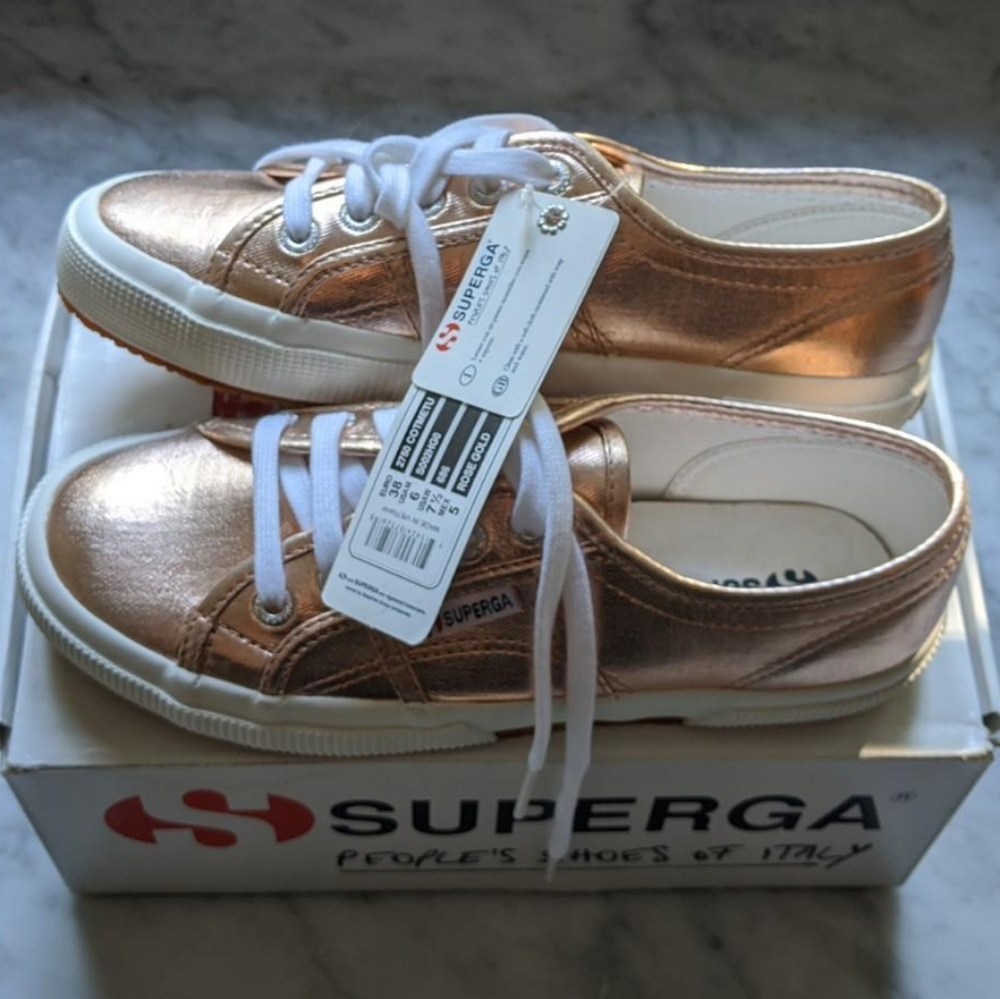 Superga Rose Gold Cotmetu Sneakers